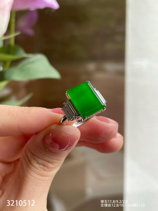老坑帝王绿无事牌戒指【3210512】具体价格微信咨询 商品图3