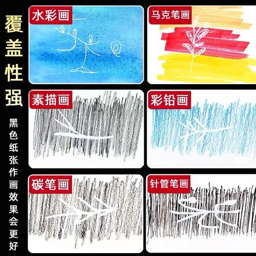 日本樱花高光笔 1支 白笔漫画高光笔金色银色画画手绘黑底写白字白色勾线笔动漫设计白线笔绘画 商品图3