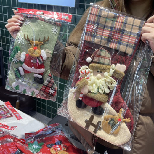 圣诞袜礼袋（颜色随机） 商品图0