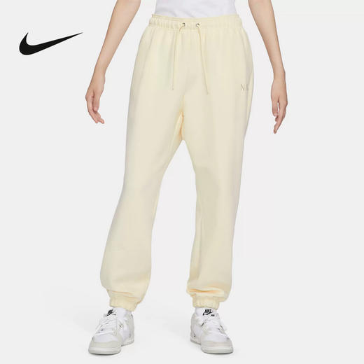 Nike/耐克女子卫裤冬新款宽松针织束脚裤休闲运动长裤子HF0423-113 商品图0