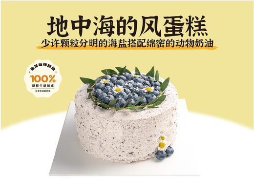 经典蛋糕 | 地中海的风蛋糕6寸8寸10寸（纯动物奶油奥利奥口味 碧根果仁山核桃仁坚果夹心 提前4小时预定） 商品图0