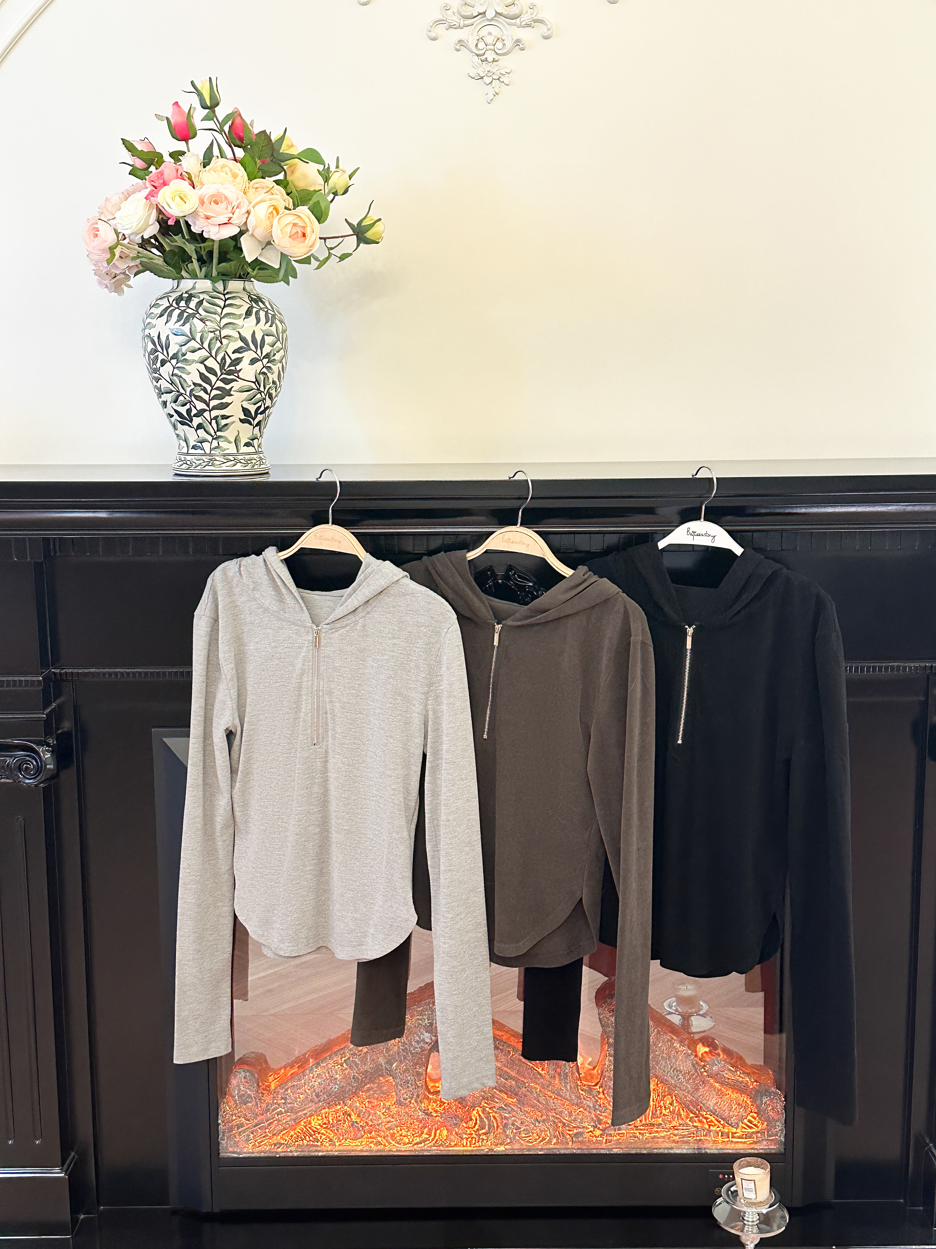 【孤品样衣，不退不换】超级柔软舒适德容感连帽卫衣打底