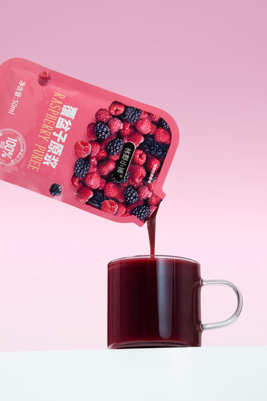 优选|林野小铺覆盆子（树莓）原浆   100%树莓原浆  酸甜果味浓  细腻醇厚  500ml*1盒（50ml*10袋） 商品图3