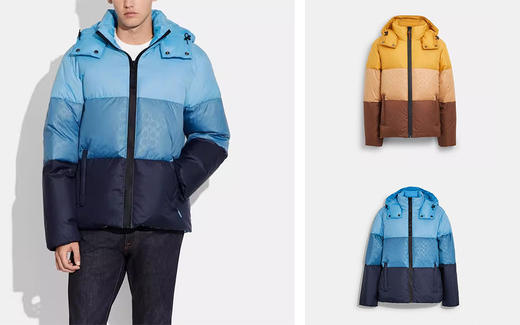 裁缝学苑MQ36男士拼色连帽羽绒夹克羽绒服纸样冬季外套上衣样衣打版 商品图4