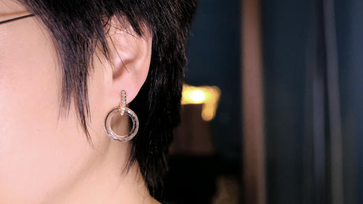 大水晶耳圈 商品图3