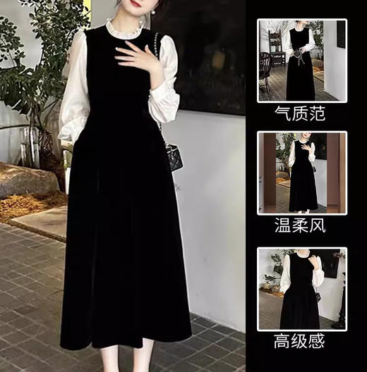 裁缝学苑AS164法式赫本假两件连衣裙纸样女装新款裙子服装打版 商品图2