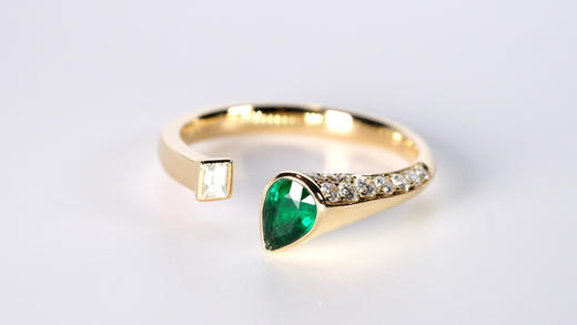 《相映》祖母绿戒指 商品图0