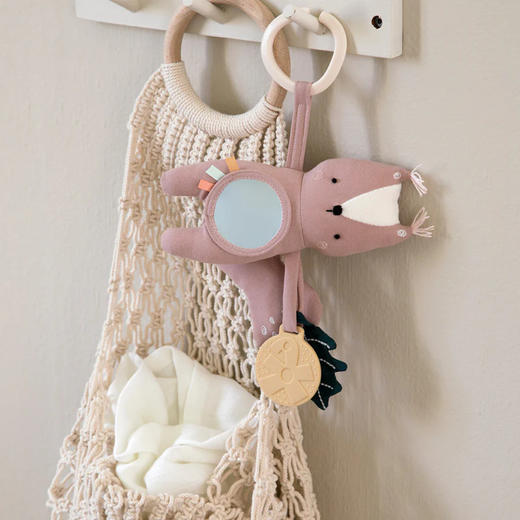 丹麦Sebra 可爱动物造型吊饰玩具牙胶挂环便携磨牙安抚玩偶 0月+ 商品图3