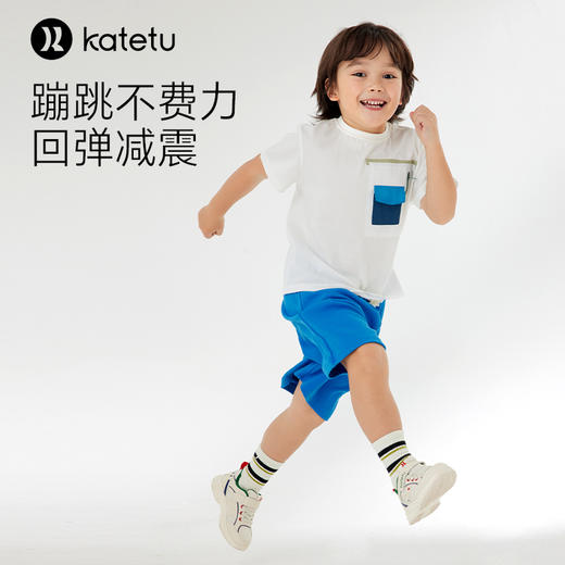 卡特兔童鞋儿童运动鞋2024春季新款小白鞋软底防滑透气休闲老爹鞋 商品图6