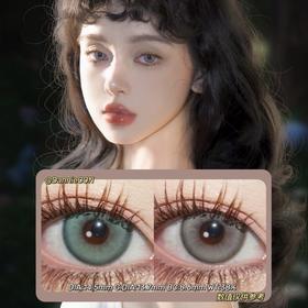 HANAWINK年抛·卡莫利月光&花园嬉皮士·14.5mm(着色参考13.7mm) 0-1000度(有525/575) 韩产进口·(建议佩戴6-8个月左右更换)