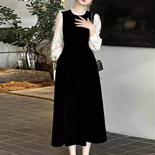 裁缝学苑AS164法式赫本假两件连衣裙纸样女装新款裙子服装打版 商品图4