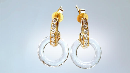 小水晶耳圈 商品图2