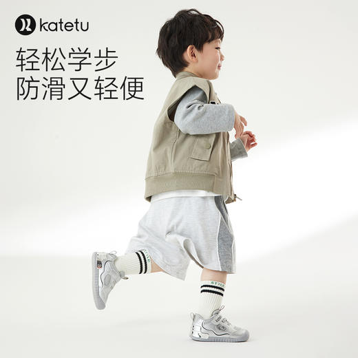 卡特兔婴儿学步鞋2024春季幼儿园小白鞋室内鞋软底防滑透气宝宝鞋 商品图5