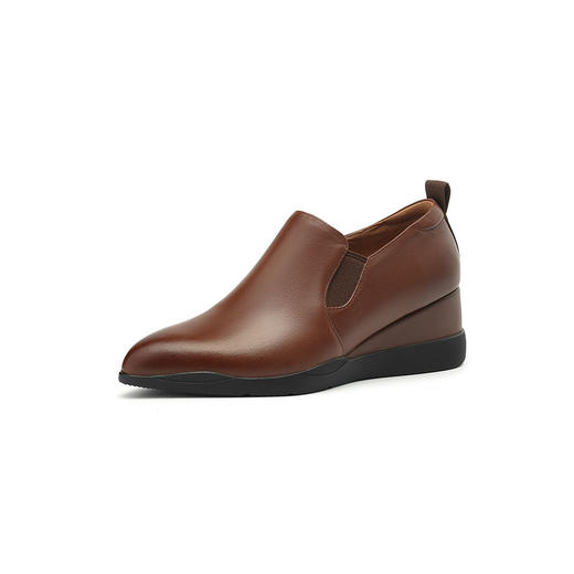 舒适简约，尖头里外全皮坡跟一脚蹬单鞋BXJ-379-1 商品图13