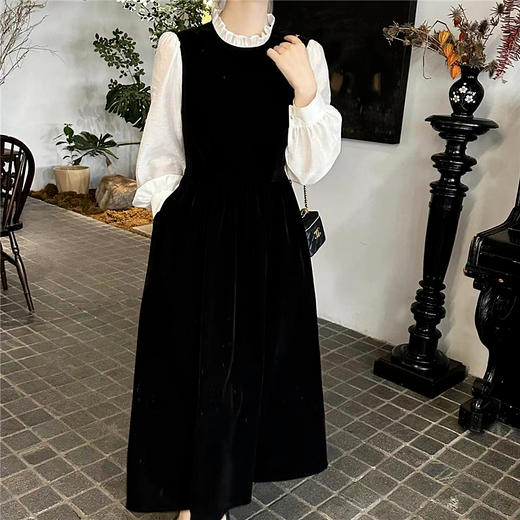 裁缝学苑AS164法式赫本假两件连衣裙纸样女装新款裙子服装打版 商品图5