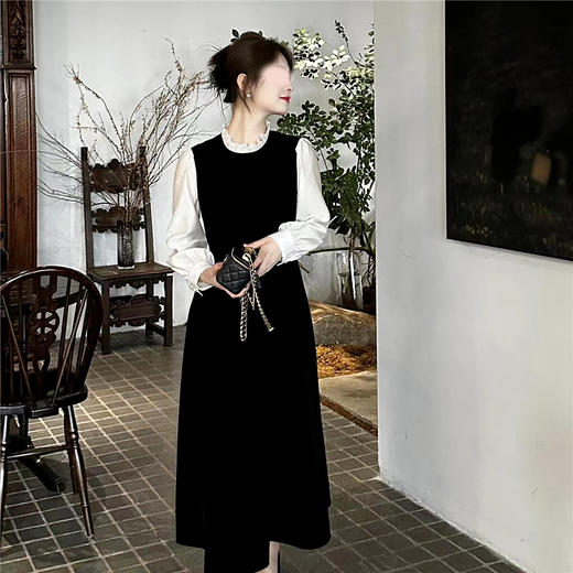 裁缝学苑AS164法式赫本假两件连衣裙纸样女装新款裙子服装打版 商品图1