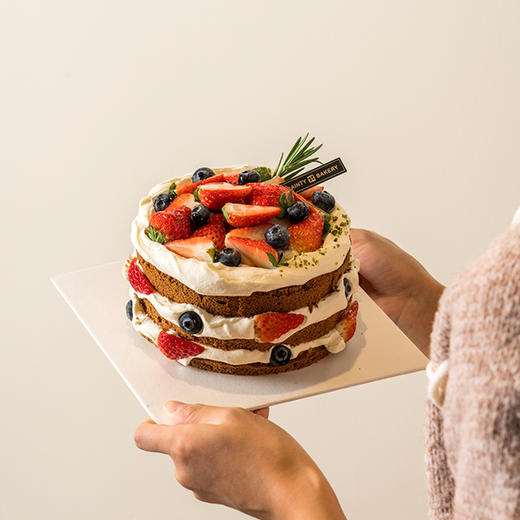 【草莓季限定】恶魔草莓蛋糕6/8/10寸蛋糕（纯动物奶油新鲜草莓夹心 提前1天预定） 商品图1