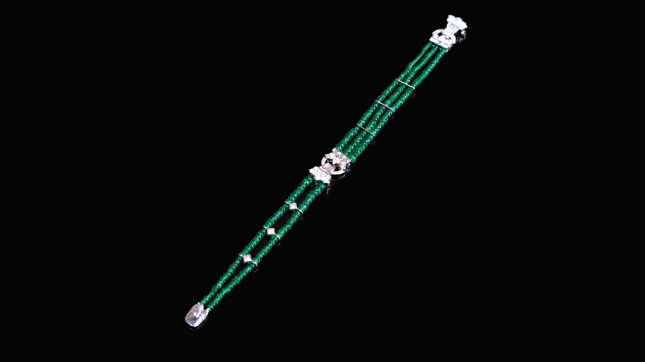 《颜如》祖母绿钻石手链