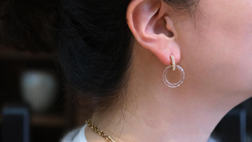 大水晶耳圈 商品图2