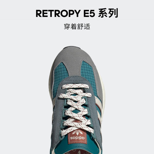adidas阿迪达斯官方三叶草RETROPY E5 W女子新款经典运动鞋IG1579 深蓝/灰蓝/白 商品图2