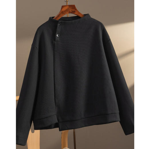 裁缝学苑AS162 不规则半高领加绒长袖卫衣纸样女装打版裁样板图 商品图1