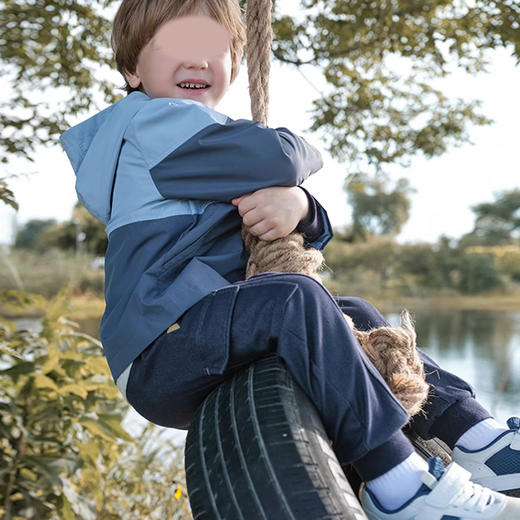 裁缝学苑TQ105 童装儿童加绒连帽冲锋衣纸样外套打版裁剪样板图 商品图3