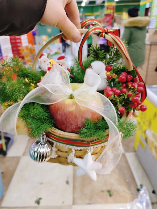 圣诞节苹果花篮 商品图3