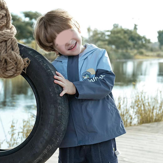 裁缝学苑TQ105 童装儿童加绒连帽冲锋衣纸样外套打版裁剪样板图 商品图4