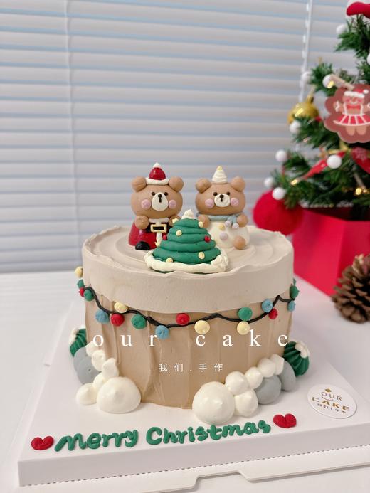 圣诞节小动物卡通蛋糕（小动物可改）-低糖处理无添加 商品图1