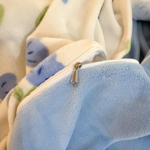 加厚牛奶绒四件套，双面法兰绒床单被套珊瑚绒四件套 QJY-YU-88 商品图3