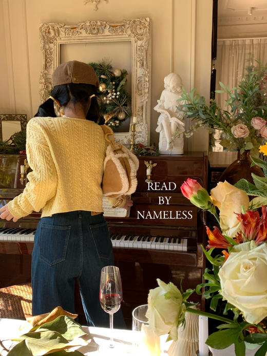 Read Nameless /小鸡黄系带针织开衫 商品图12