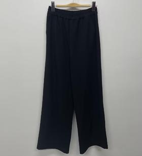 12GD松紧腰简约休闲阔腿长裤31023（黑） 冬季 302164032105