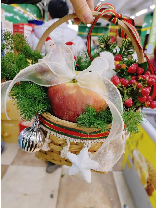 圣诞节苹果花篮 商品图1