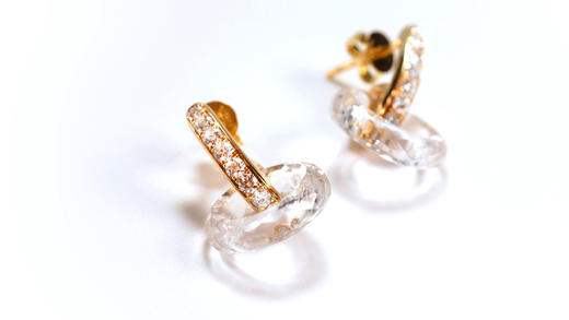 小水晶耳圈 商品图0