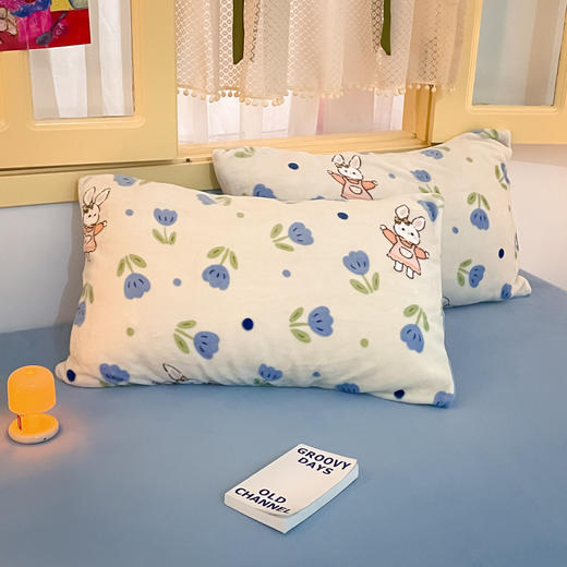 加厚牛奶绒四件套，双面法兰绒床单被套珊瑚绒四件套 QJY-YU-88 商品图2