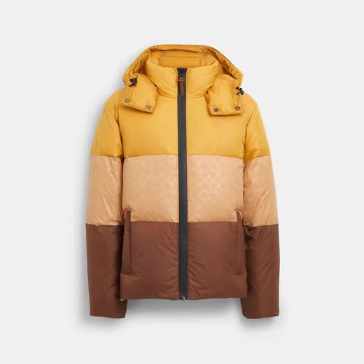 裁缝学苑MQ36男士拼色连帽羽绒夹克羽绒服纸样冬季外套上衣样衣打版 商品图3