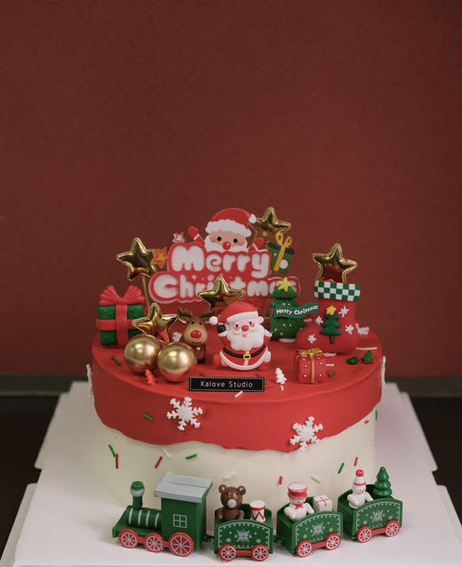 圣诞火车蛋糕（装饰品会有些不同 商品图1