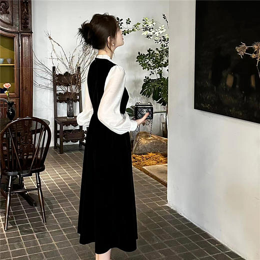 裁缝学苑AS164法式赫本假两件连衣裙纸样女装新款裙子服装打版 商品图3