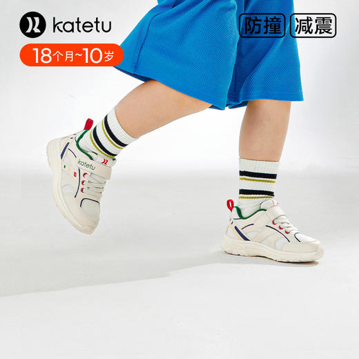 卡特兔童鞋儿童运动鞋2024春季新款小白鞋软底防滑透气休闲老爹鞋 商品图4