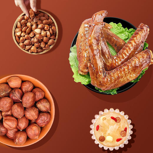 TY（分多包裹发货）2024来伊份新春礼盒岁岁平安C款1497g+330ml+金龙鱼 至臻玉米油  5L/桶+全优乐进口牛肉套餐1000g+米狗仿人手揉捏肩颈按摩仪MKG37【鲜知10.0】 商品图1