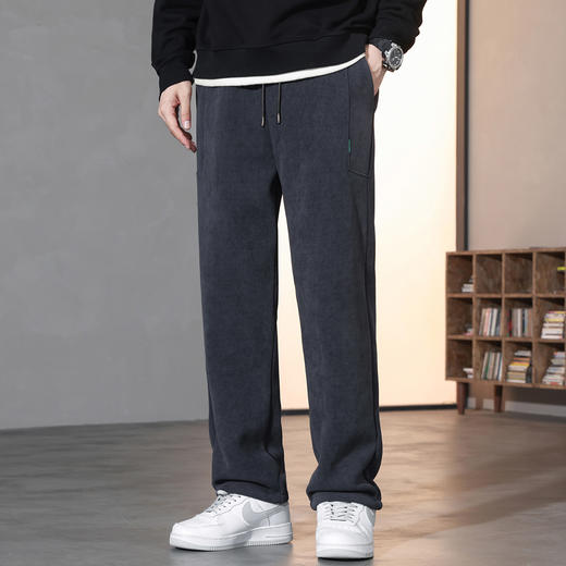【加绒灯芯绒】罗蒙秋冬男装保暖加绒直筒休闲裤男裤舒适男士休闲裤加绒裤子男 商品图2