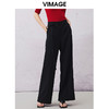 VIMAGE纬漫纪夏季新款百搭显高显瘦直筒裤休闲裤女裤V2105708 商品缩略图2