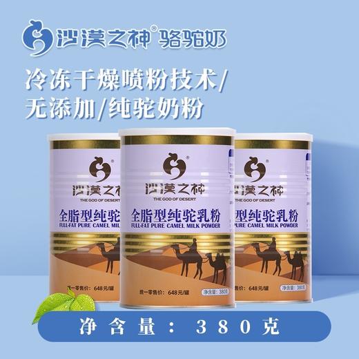【源自骆驼之乡纯骆驼奶粉】沙漠之神 天然 纯驼奶粉骆驼粉 双地理标志产品380g/罐 商品图2