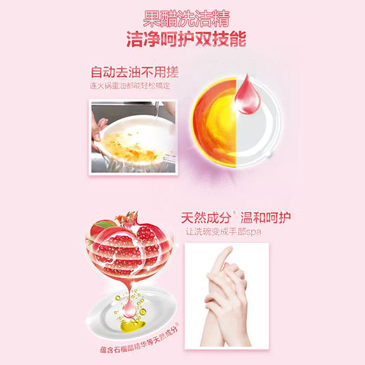 立白果醋洗洁精500g 商品图2