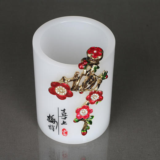 喜上眉梢直笔筒 商品图3
