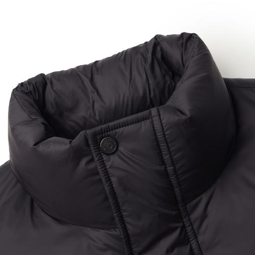 【白鸭绒+石墨烯】柒牌立领羽绒服2024秋冬新款黑色防风保暖外套	127E70120 商品图5