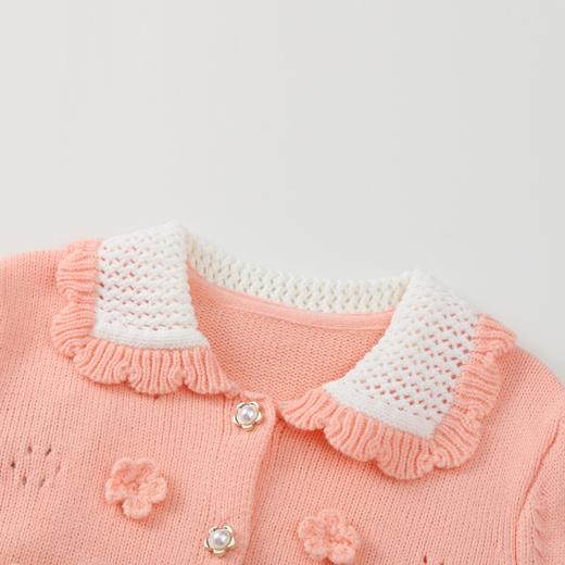 女童甜美小花毛衣开衫春季新款安奈儿童装实体店同款XG414645 商品图1