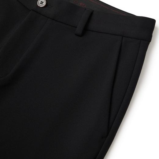 柒牌男装休闲裤男2024秋冬新款商务通勤黑色百搭中青年直筒长裤子	127H70440 商品图3