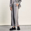 谜底休闲阔腿裤女2024春新款时尚侧边拼接百搭宽松长裤241MK0106 商品缩略图1
