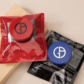 【爆款超低价预售 急单慎拍】阿玛尼轻垫菁华粉底液2号1.7g 小样 持妆控油蓝红气垫带粉扑镜子